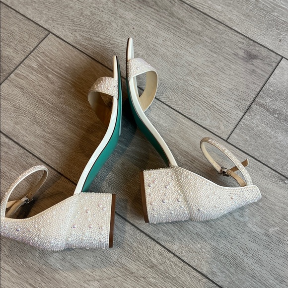 Betsey Johnson Pink and Silver Embellished Heels - Picture 9 of 10